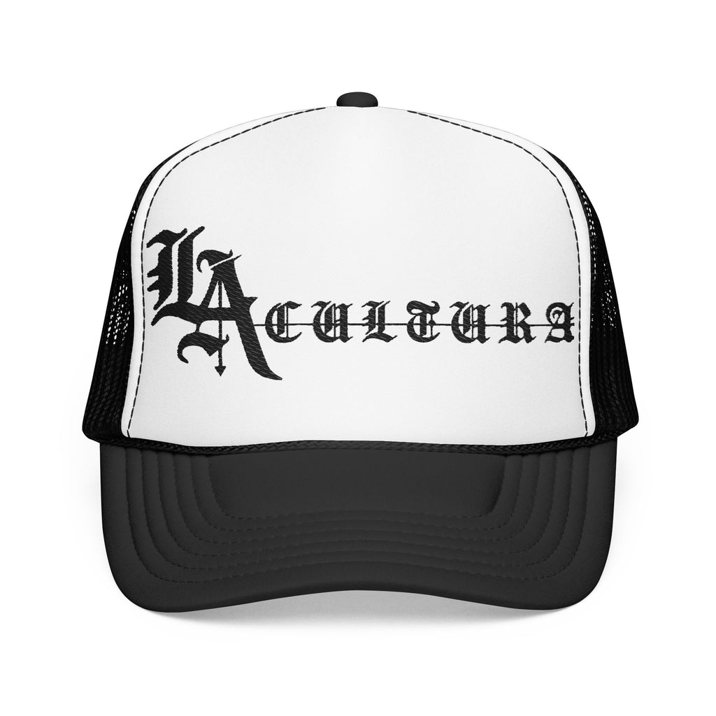 LA Cultura text Foam Trucker Hat