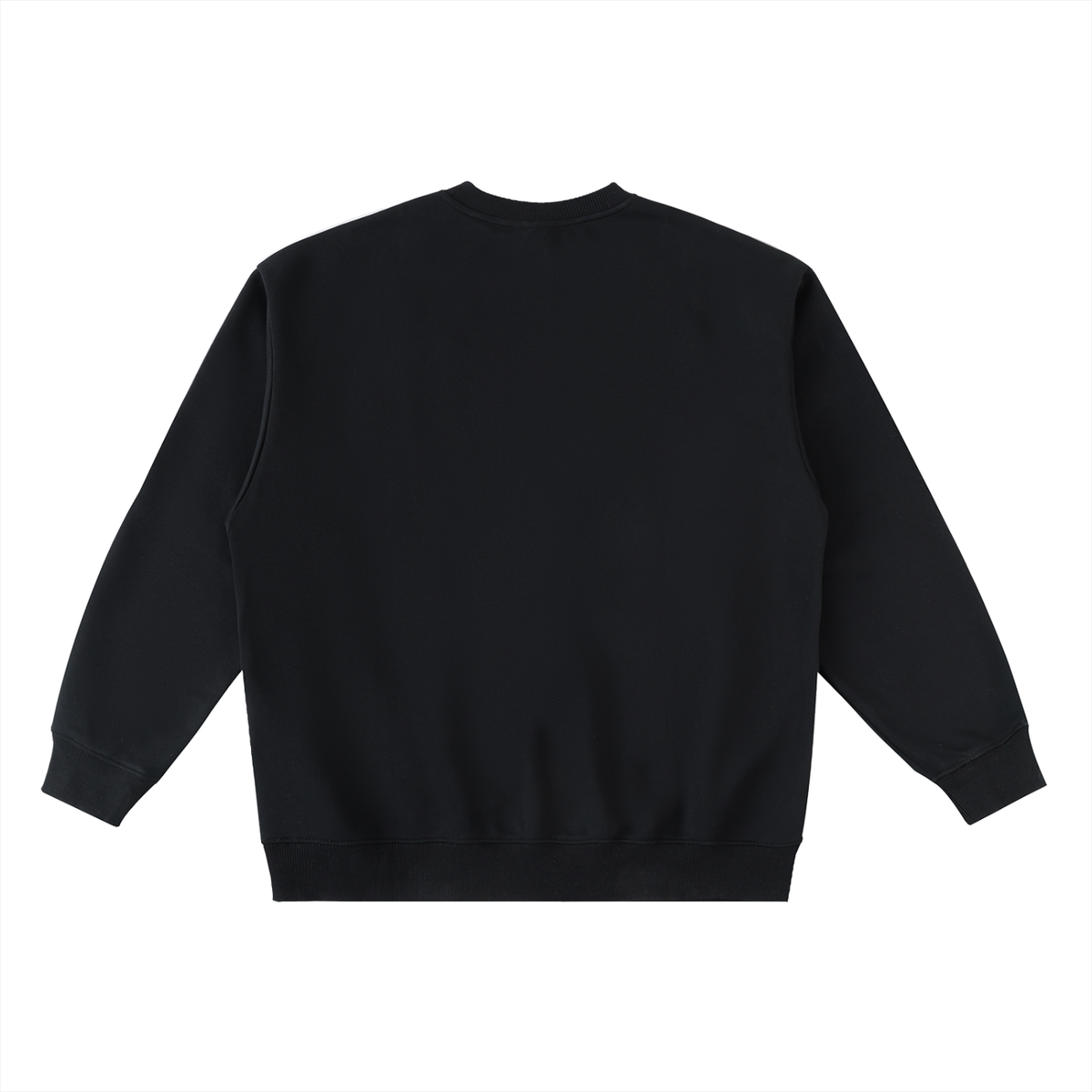 Cultura Logo Oversized Stripe Crewneck  Sweatshirt