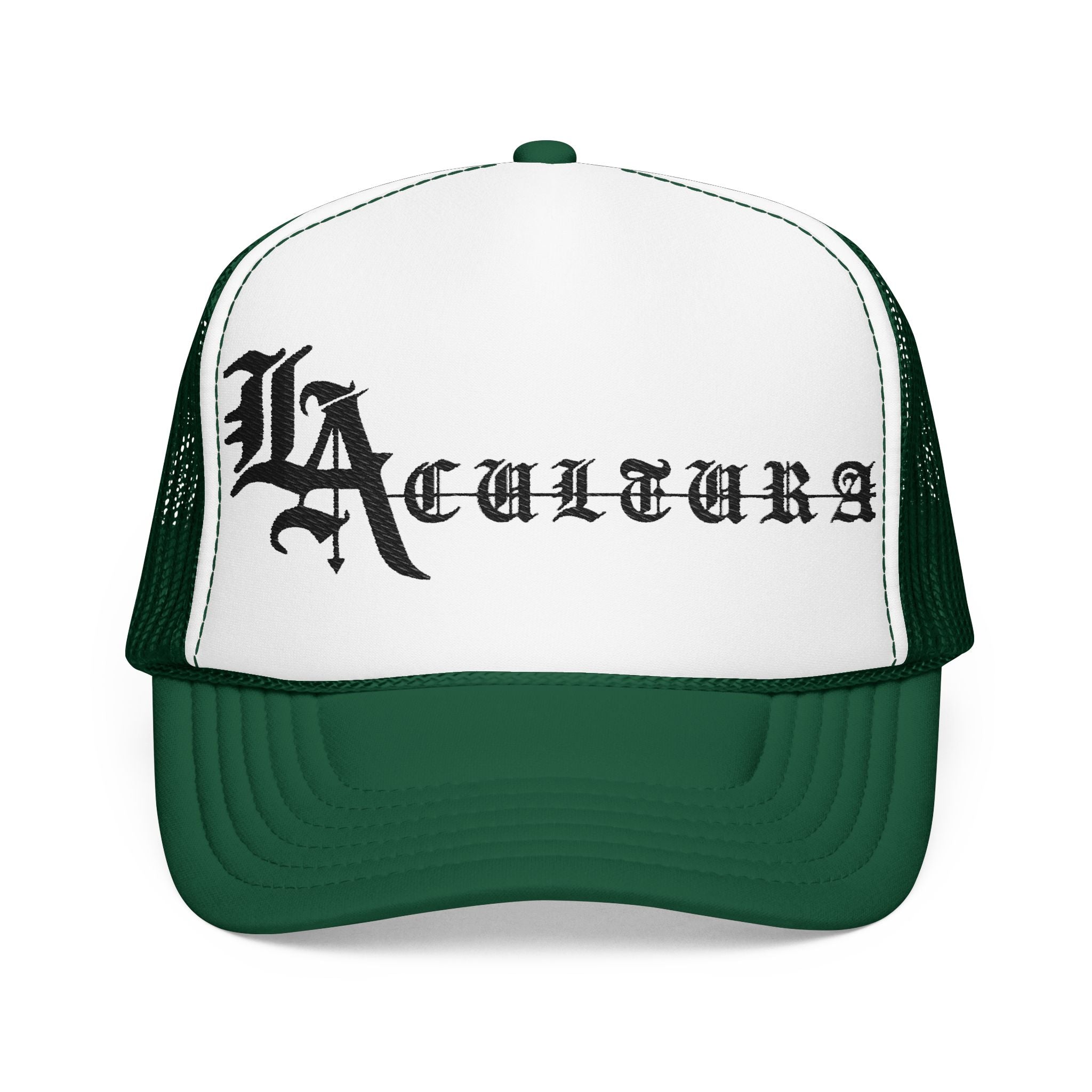 LA Cultura text Foam Trucker Hat