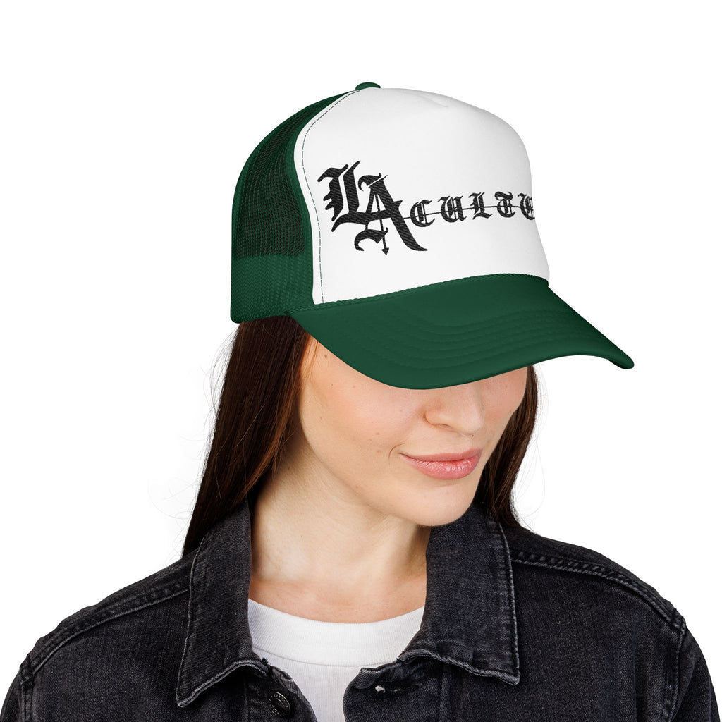 LA Cultura text Foam Trucker Hat