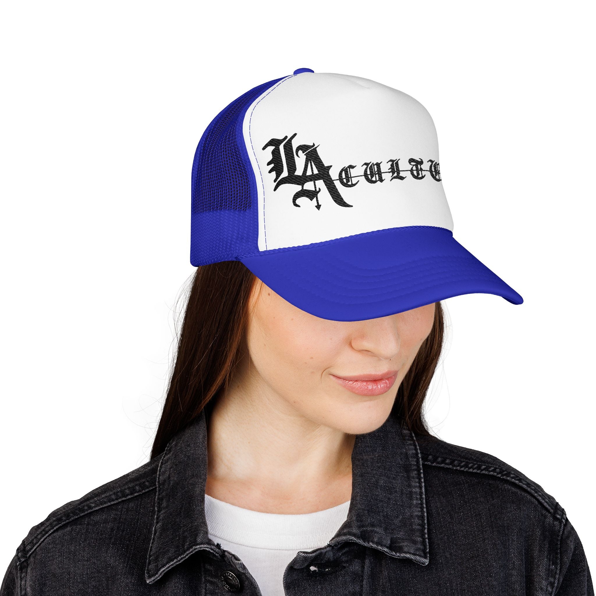 LA Cultura text Foam Trucker Hat