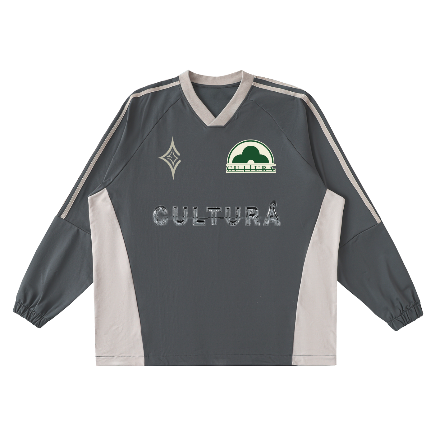 Cultura Clover  Club V-Neck Long-Sleeve T-Shirt